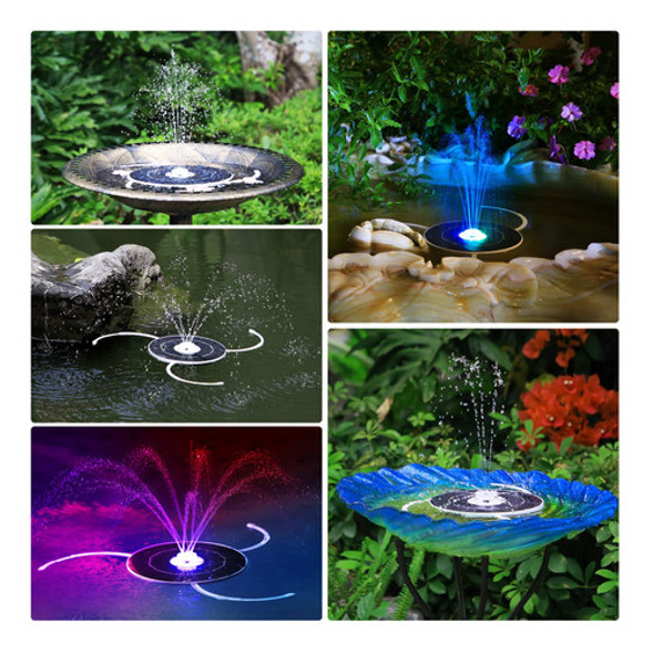 Bomba De Fuente De Agua Solar Para Baño De Pajaros - 3.5w 1