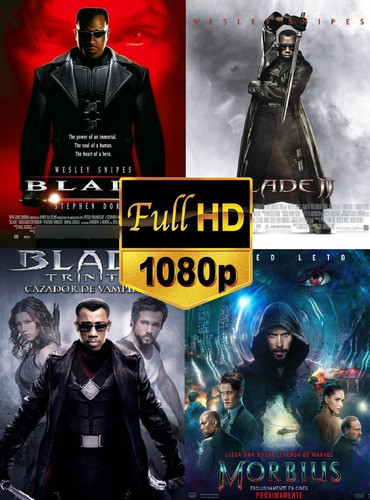 Serie De Peliculas Vampiros Marvel Blade Y Morbius Full Hd 0