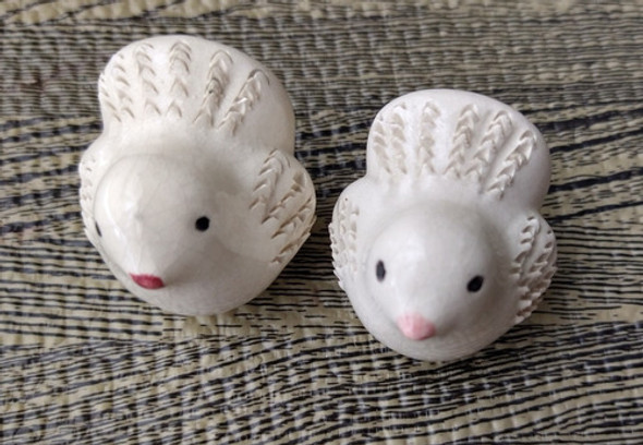 Dos Palomitas De Cerámica De Adorno 0