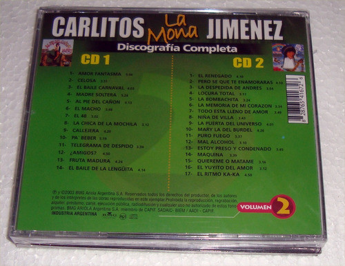 La Mona Jimenez Discografia Completa Vol.2 Sellado / Kktus 1