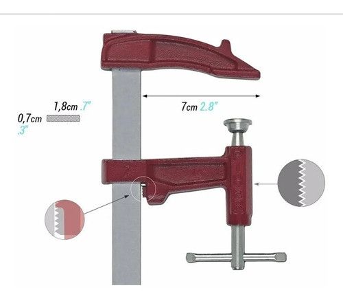 Prensa Carpintero Mini Z 70x150mm Para Soldar - Piher España 1