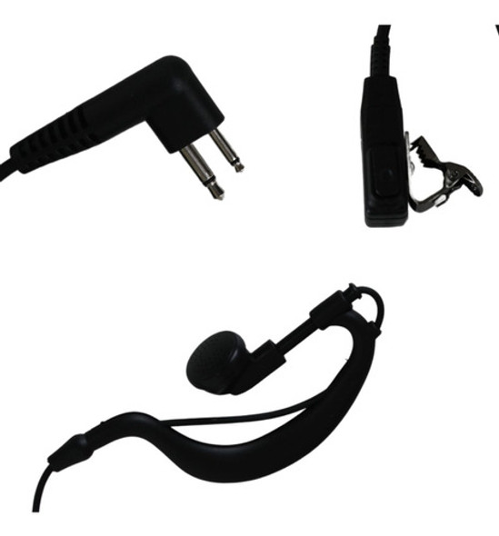 Kit C 14 Fone De Ouvido Lapela Rádio Motorola Ep450 Dep450 1