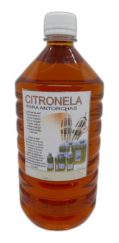 1l Aceite Citronella Para Antorchas + 2 Mechas Algodon Hilo 0