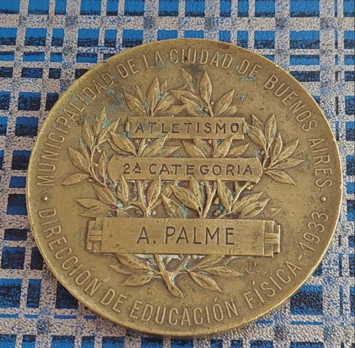 Medallacampeonatos Municipales Bs. As. Bronce Año 1933 - 319 1