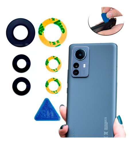 Vidrio De Camara Trasera Para Xiaomi Mi 12 Pro +pua 0