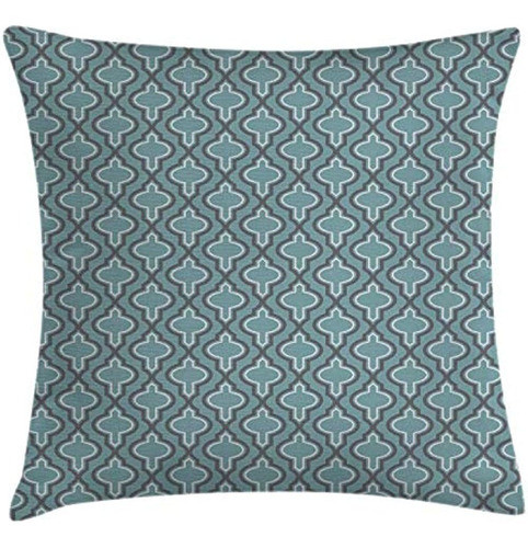 Ambesonne Turquesa Throw Pillow Cojín Funda, Estilo Oriental 0