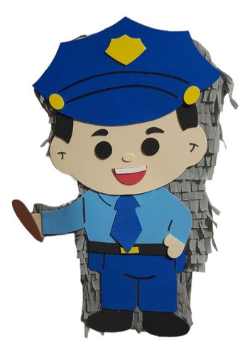 Piñata Policia Cotillon Piñatas Agente Policia 0
