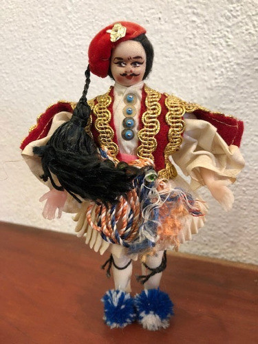 Antiguo Muñeco Trajes Típicos Tradicionales - Grecia - 69 - 1