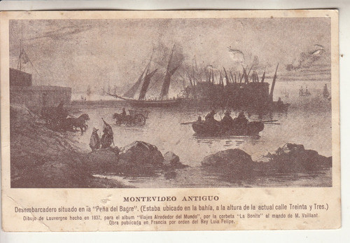 1930 Postal Desembarcadero Montevideo Jorge Soler Vilardebo 0