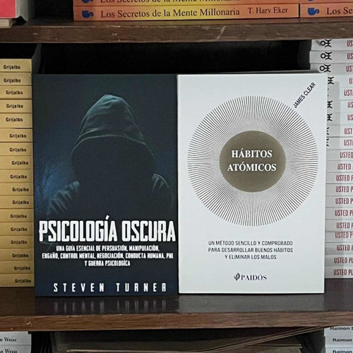Libros X2 Psicología Oscura + Hábitos Atómicos 0
