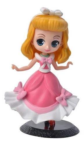 Princesas Mini Figuras Colección Decoración Con Base Aurora 1