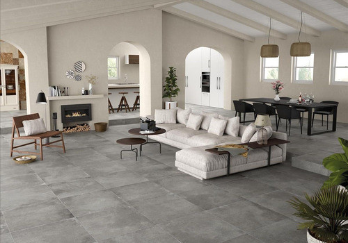 Porcelanato 75x75 Gris Rectificado (1.13 M2/caja) 1