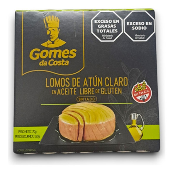 Atun Claro Gomes Da Costa Al Aceite Lomitos Lomo 170 Grs X 3 1