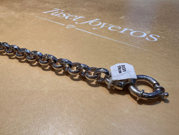 Pulsera Rolo Facetado Plata 925. Argolla Marinera. Tuset 1 Pulsera Rolo Facetado Plata 925. Argolla Marinera. Tuset 1