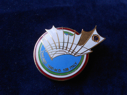 Pin Prendedor Club De Leones - Chicado 1980 - Md 108 - Italy 1