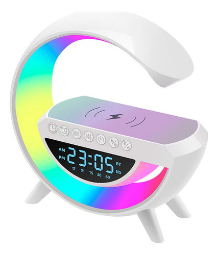 Lampara Veladora Portatil Cargador Parlante Pantalla Reloj ® 0