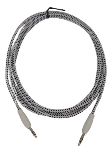 Cable Auxiliar 2 Metros Mini Plug 3,5mm Mallado Aux6 Skyway 0