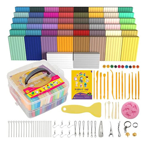 Arcilla Polimérica De 50 Colores, Kit De 0