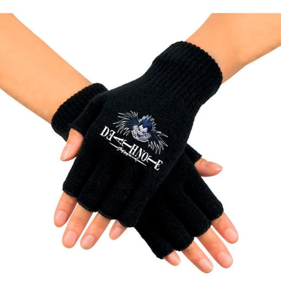 Guantes Tejidos Estampado Dtf Death Note 0