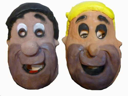 Mascara En Latex. Pedro Y Pablo, Los Picapiedras. 0
