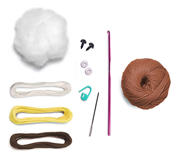 Kit Amigurumi - Coleção Animais Do Bosque - Esquilo -círculo 1