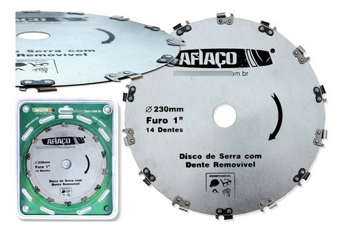 Disco Com Dentes Removíveis Afiaço P/ Roçadeira 14 Dentes 1