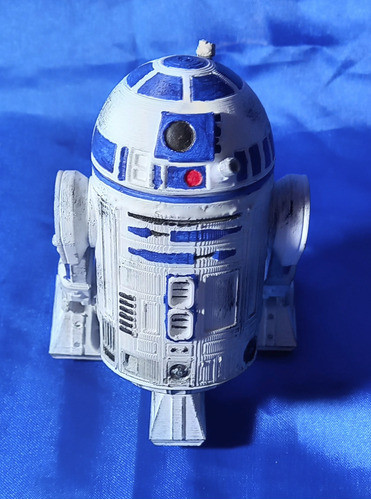 Figura R2d2 Star Wars 10 Cm Movible Impresión 3d Alvarena3d 1