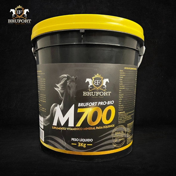 Brufort M700 Balde 3kg Melhora Cascos Pelagem Ganho Massa 1