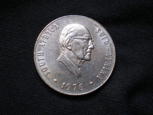 Sudafrica South Sud Africa 50 Cents 1976 Conmemorativa Km#96 0