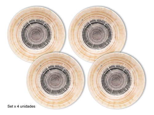 Set X4 Plato Hondo 20cm Vajilla Cerámica Diseño Unni Bz3 1