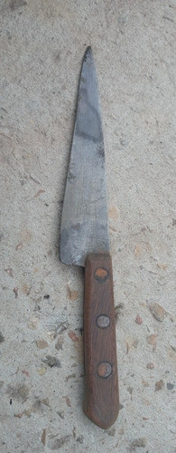 Antigua Cuchilla Cuchillo Rustico En Acero 25,3cm Largo 0