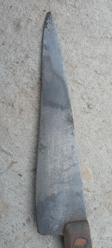 Antigua Cuchilla Cuchillo Rustico En Acero 25,3cm Largo 1