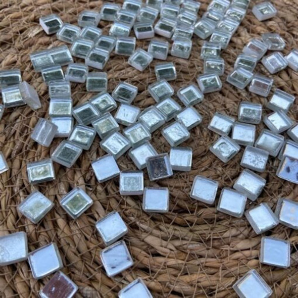 Venecitas Mosaiquismo Mini 1 X 1 Cm Plateada X 100 Gs 0