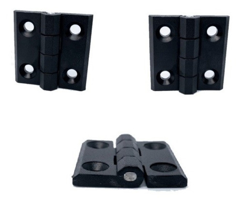 Kit 2 Dobradiças De Nylon 40x40 Plana Externa 0