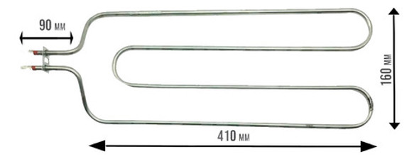 Resistencia Elétrica Churrasqueira Fischer 1650w 220v C Cabo 1