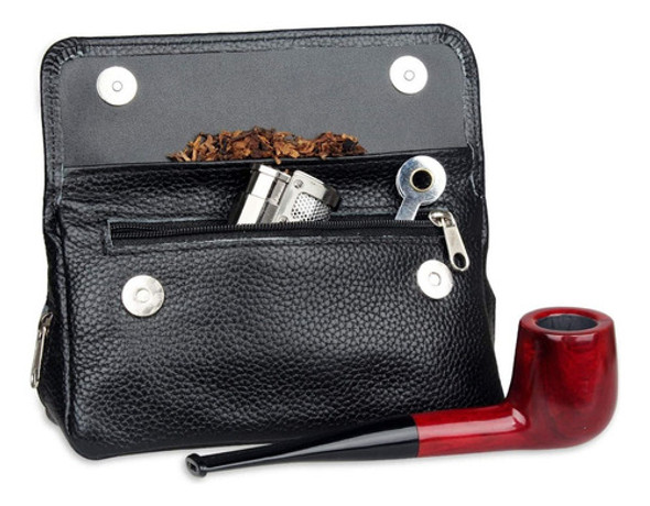 Bbb Bolsa De Couro Para Cachimbo Que Preserva O Frescor 0