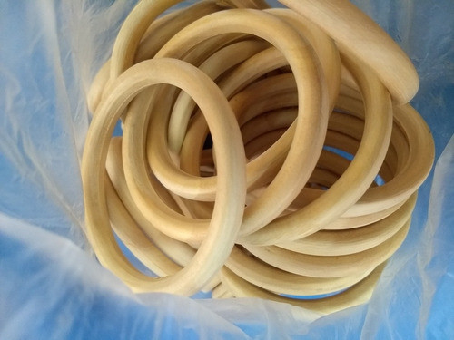 10 Argollas Naturales 9cm (7cm Interior) Madera Dura Excel!! 1