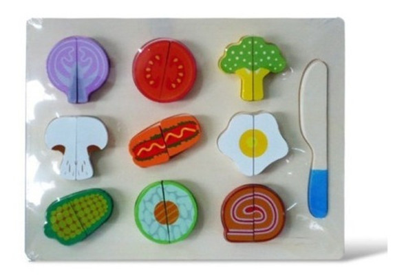 Cortando Vegetales De Madera C/cuchillo 6267 0