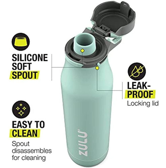 Botella De Agua De Acero Inoxidable Con Aislamiento Al Vacío 1