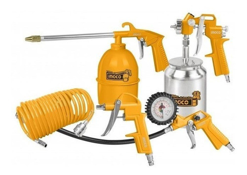 Kit De Aire Ingco Para Compresor 5 Piezas Ynter Industrial 0