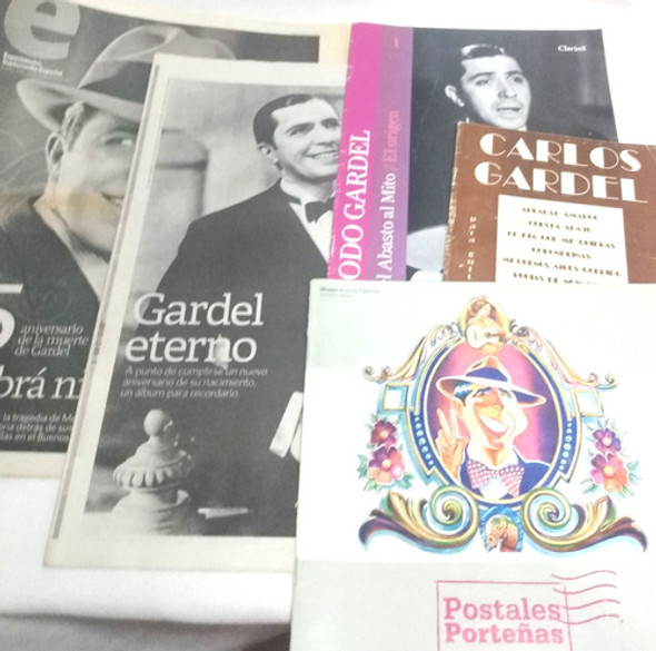 Clipping Carlos Gardel Catálogos Notas Etc 0