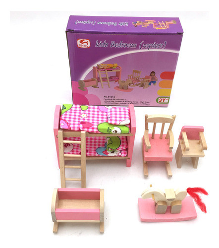 Muiebles Para Muñeca Dormitorio Infantil 10 P Flaber 1