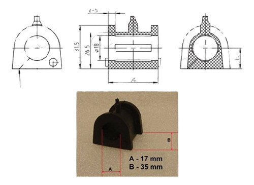 Buje B/estab Del Gsp Mitsubishi Lancer 98-99 0
