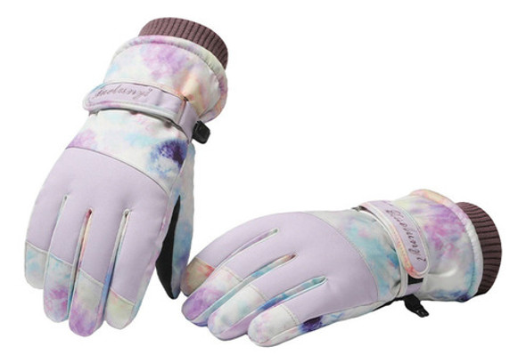 . Luvas De Esqui Femininas À Prova D'água, Neve, Clima Frio, 0