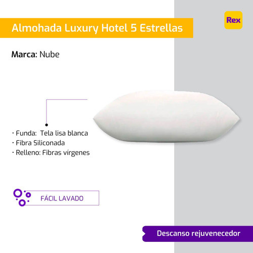 Almohada Nube Luxury Hotel 5 Estrellas 50x70cm 1