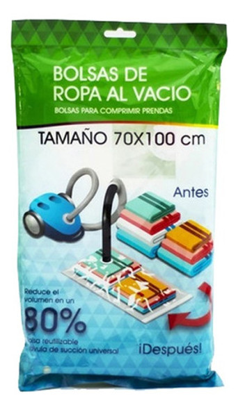 Bolsa Ropa Xl Vacío 70x100 Hermética Aspiradora Impermeable 0
