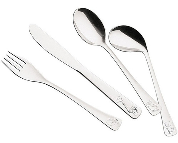 Cubiertos Tramontina Baby Bebe Niños Acero Inoxidable X4 0