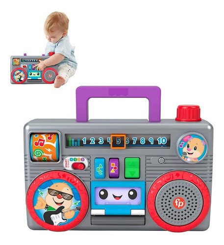 Fisher Price Radio Portátil Educativo Dance Aprenda Mattel 0