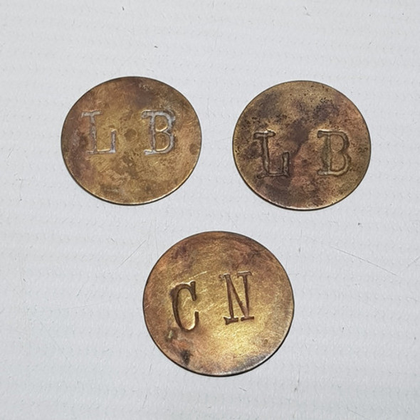 Antiguas Fichas De Esquila Lote X 3 Mag 61838 0