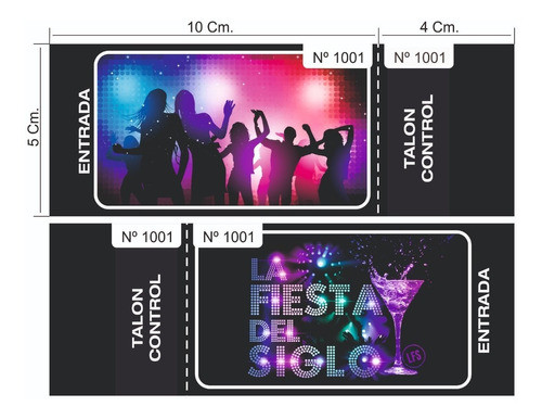 Entradas Tickets Para Eventos Full Color X 200 1